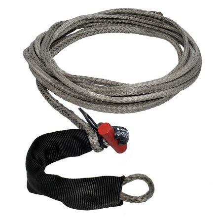 Lockjaw 1/4 in. x 25 ft. 2,833 lbs. WLL. LockJaw Synthetic Winch Line Extension w/Integrated Shackle 21-0250025